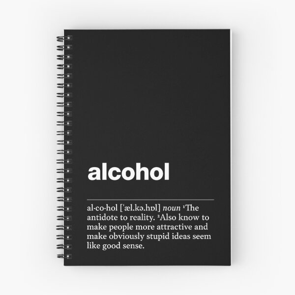 Item preview, "Alcohol" funny description, definition alcohol designed and sold by TrueType.