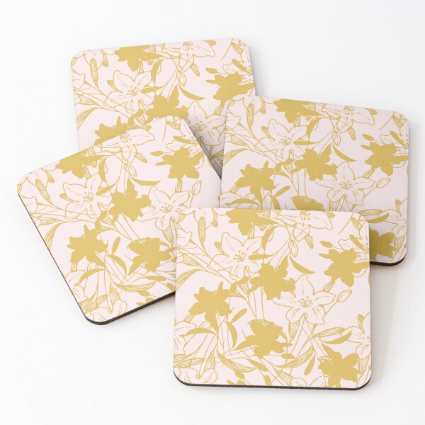 Item preview, Flowers gold flower 6 flowers popular seamless pattern Iphone-cases masks designed and sold by DoodlesFlowers.
