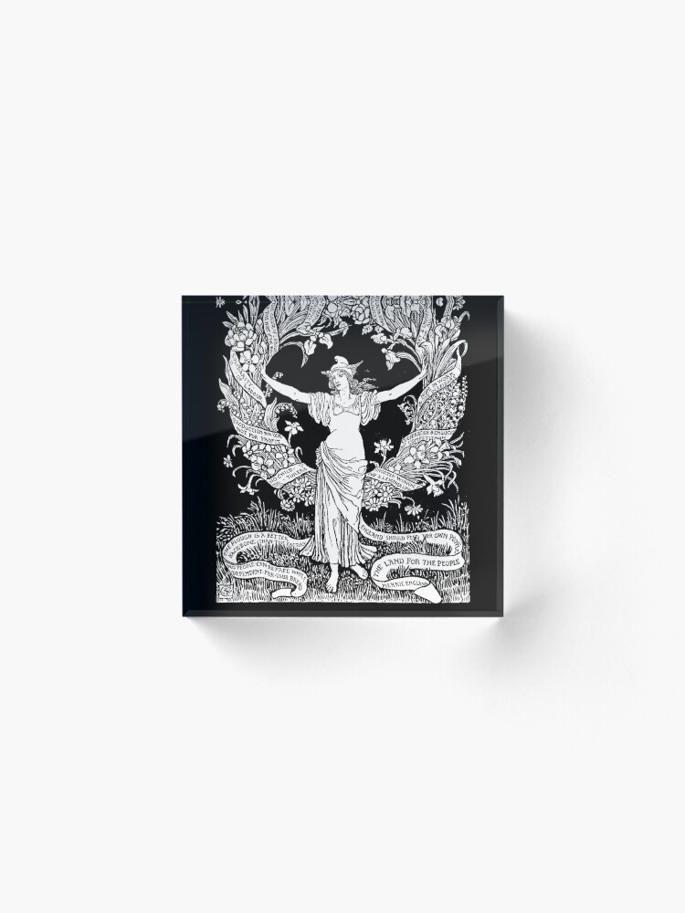 Alternate view of Walter Crane: A Garland for May Day 1895 Acrylic Block