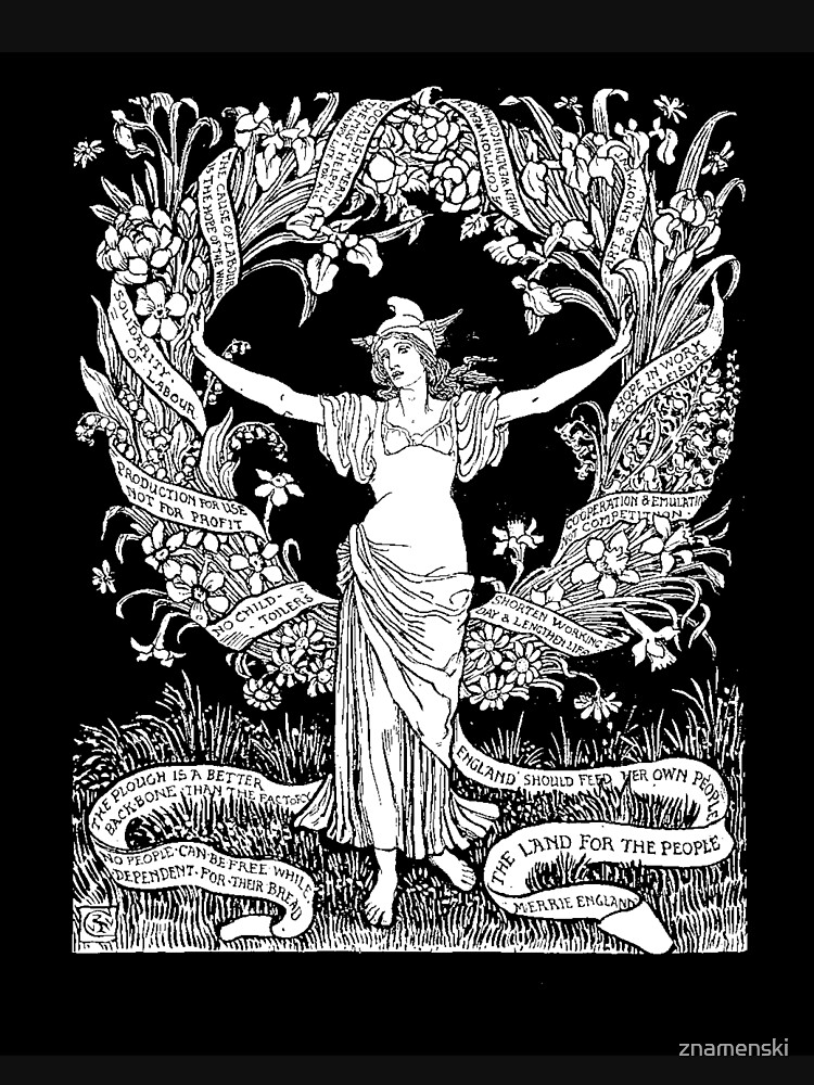 Walter Crane: A Garland for May Day 1895 by znamenski