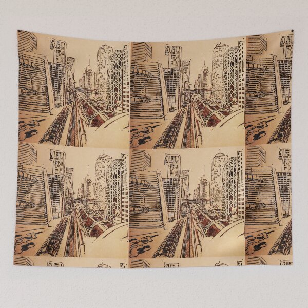 Item preview, modern city designed and sold by Ava Ganji.