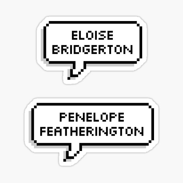 Aperçu de l'œuvre Eloise Bridgerton et Penelope Featherington créée et vendue par allysmar.