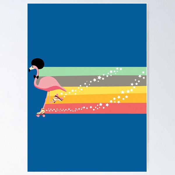 Item preview, Retro Flamingo  designed and sold by twicetrader.