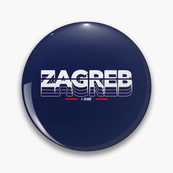 Item preview, Zagreb, I Love designed and sold by TheVintageGuild.