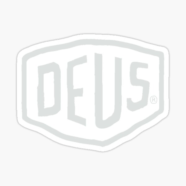 Logo Deus Ex Machina (blanc) Sticker