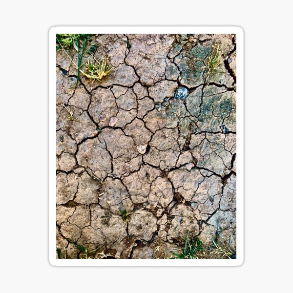 Dry Earth Glossy Sticker