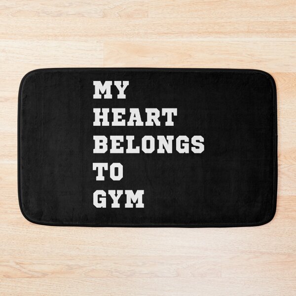 Item preview, My heart belongs to gym designed and sold by Zagach Letters.
