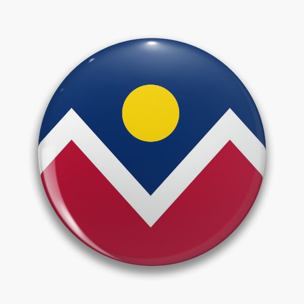 Artikelvorschau, Denver City Flag, Colorado, Blau, Rot, Weiß, Gelb entworfen und verkauft von Sporting Colour.