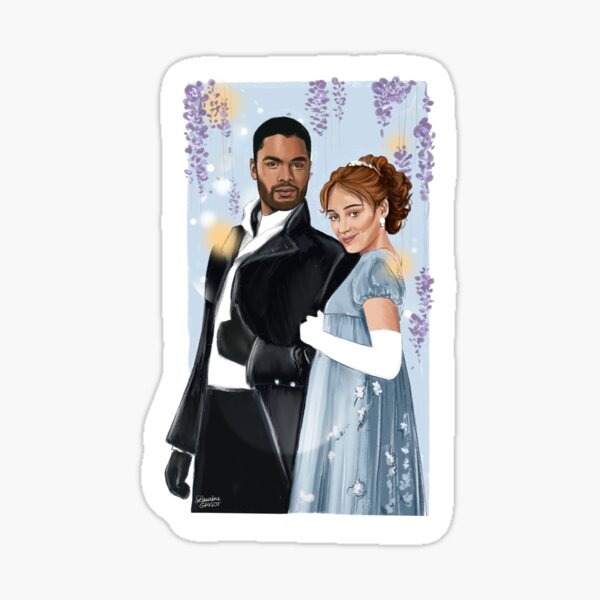 Miss Bridgerton & Duc of Hastings Sticker