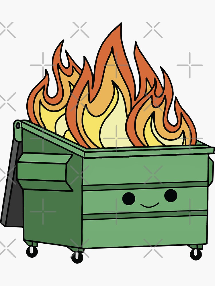 dumpster fire pop vinyl