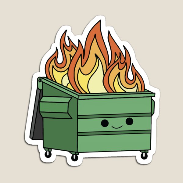Item preview, Dumpster Fire  Vinyl designed and sold by stivenes.