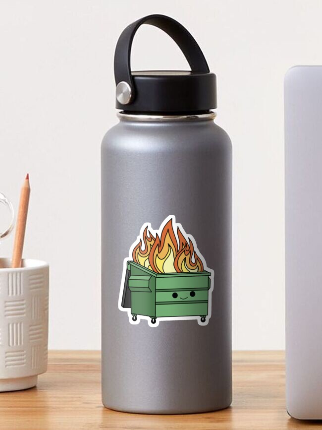 Thumbnail 1 of 3, Sticker, Dumpster Fire Vinyl designed and sold by stivenes.