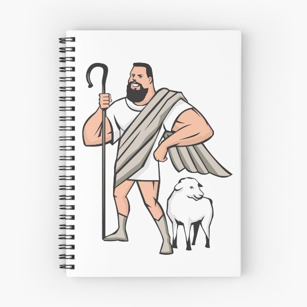 Item preview, Superhero Shepherd Sheep Standing Cartoon designed and sold by patrimonio.