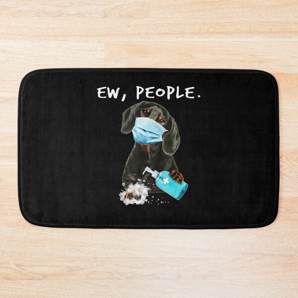 Item preview, Dachshund Ew People Dog Wearing A Face Mask designed and sold by NicoleStore.
