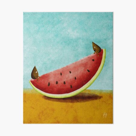 Watermelon seesaw Art Board Print