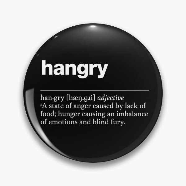 Item preview, "Hangry" funny description, definition designed and sold by TrueType.