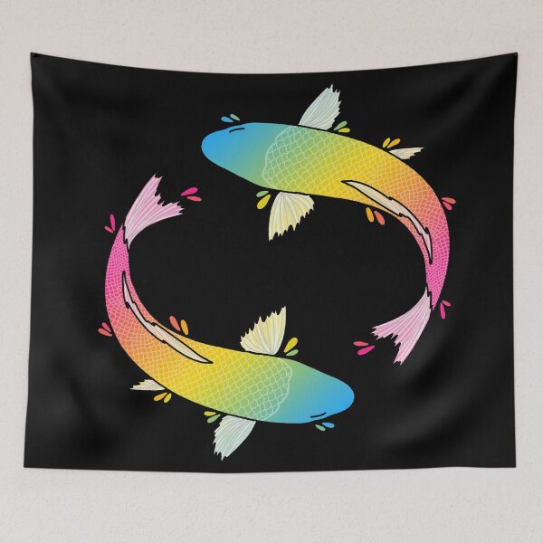 Item preview, Pansexual Flag Fish designed and sold by red1215.