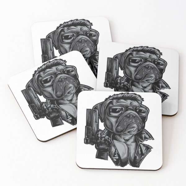 Item preview, Pug Terminator designed and sold by fancyandslick.