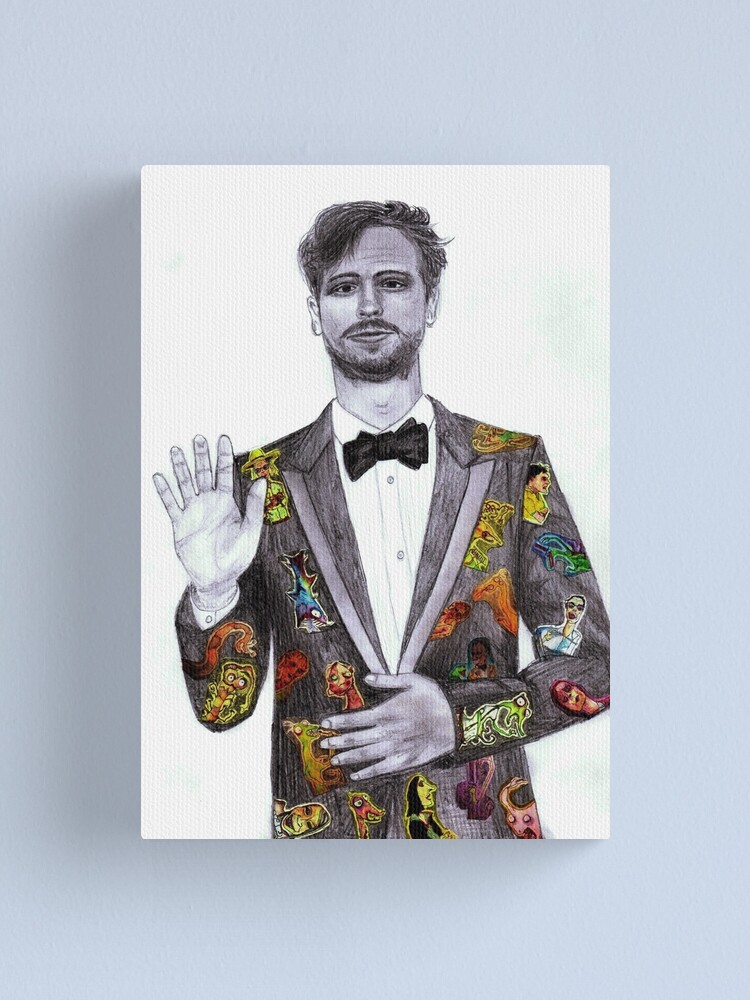 "Matthew Gray Gubler Drawing" Canvas Print by LMPDrawings Redbubble