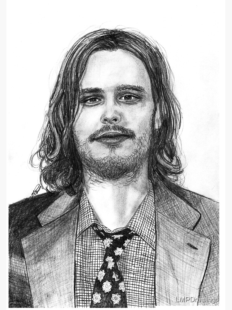 "Matthew Gray Gubler Drawing" Canvas Print by LMPDrawings Redbubble