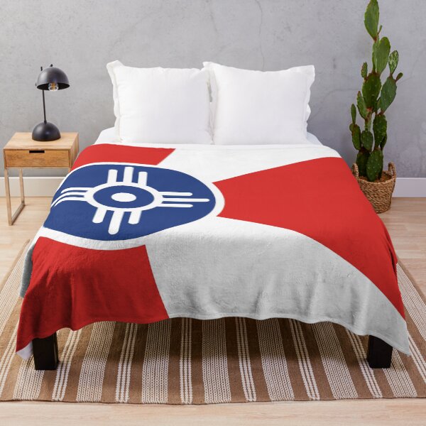 Item preview, Wichita City Flag White, Red, Blue designed and sold by Sporting Colour.