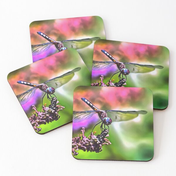 Item preview, Dragonfly In Green and Blue Realistic Painting designed and sold by taiche.