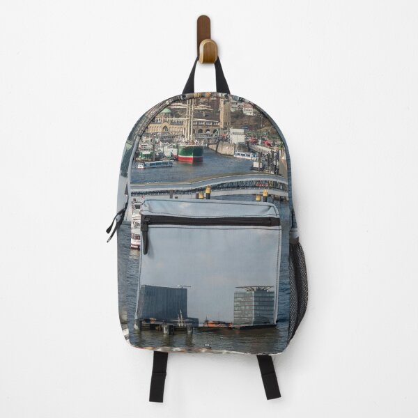 Item preview, City view with port of Hamburg designed and sold by reisefoto.