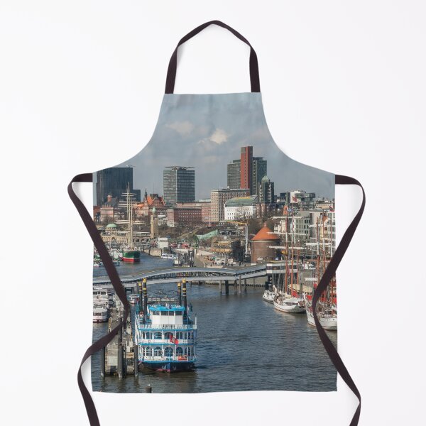 Item preview, City view with port of Hamburg designed and sold by reisefoto.