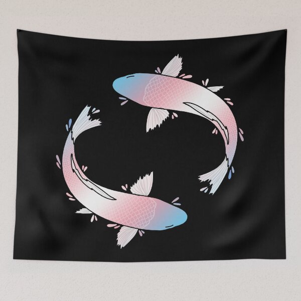 Item preview, Transgender Flag Fish designed and sold by red1215.