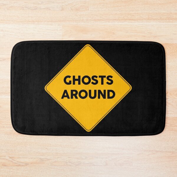 Item preview, Ghosts Around Warning Yellow Sign  designed and sold by FriendsList.