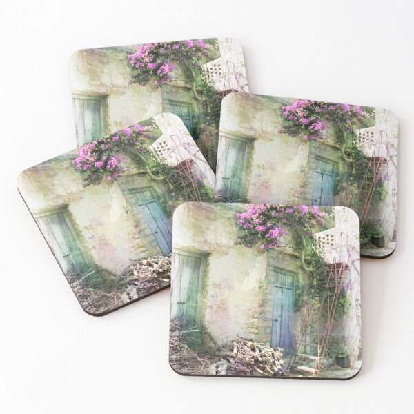 Item preview, House in Crete with Bougainvillea designed and sold by Lynn Bolt.