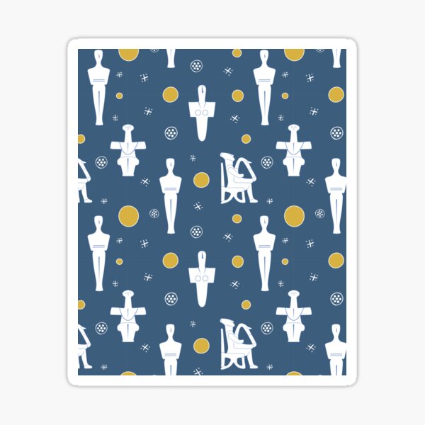 Item preview, Cycladic figurines pattern designed and sold by LilianGrfld.