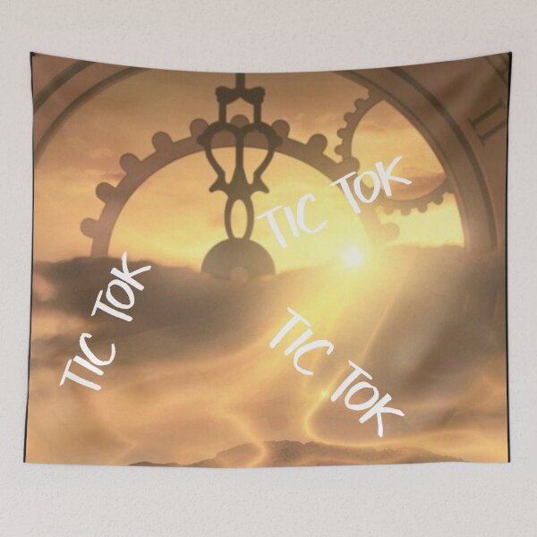 Item preview, TIC TOK, CLOCKWORK, TIME IS MOVING, TIME,  designed and sold by R B Chrystal.
