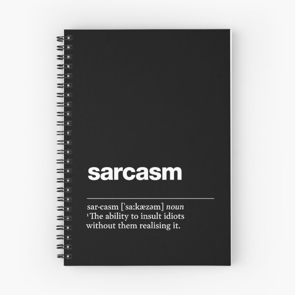 Item preview, "Sarcasm" funny description, definition sarcasm designed and sold by TrueType.