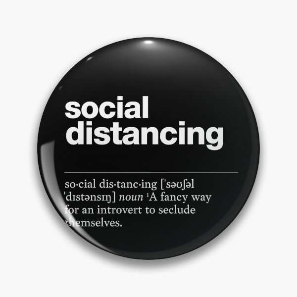 Item preview, "Social distancing" funny description, definition designed and sold by TrueType.
