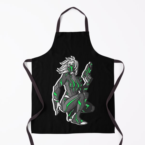 Item preview, Cyberpunk Green Female / Girl Kneeling Shooter designed and sold by clubtee.