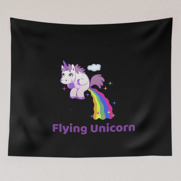 Item preview, Funny Flying Unicorn Cute Unicorn Pooping Rainbow Unicorn Rainbow  designed and sold by enjoytheshirt.