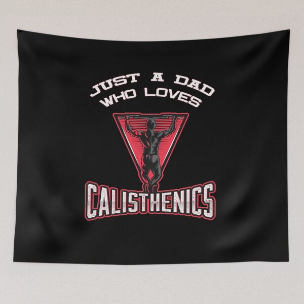 Item preview, Just a dad who loves Calisthenics  I Pull Up designed and sold by ShirtGalaxy.
