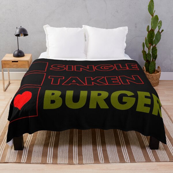 Item preview, Single, Taken, Burger - Funny Heart and Text Humor Outline Effects  designed and sold by leo121687.