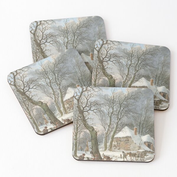 Item preview, Winterlandschap by Pieter Pietersz Barbiers designed and sold by redoARTstore.