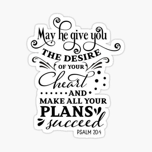 Psalm 20 4 Gifts Merchandise Redbubble