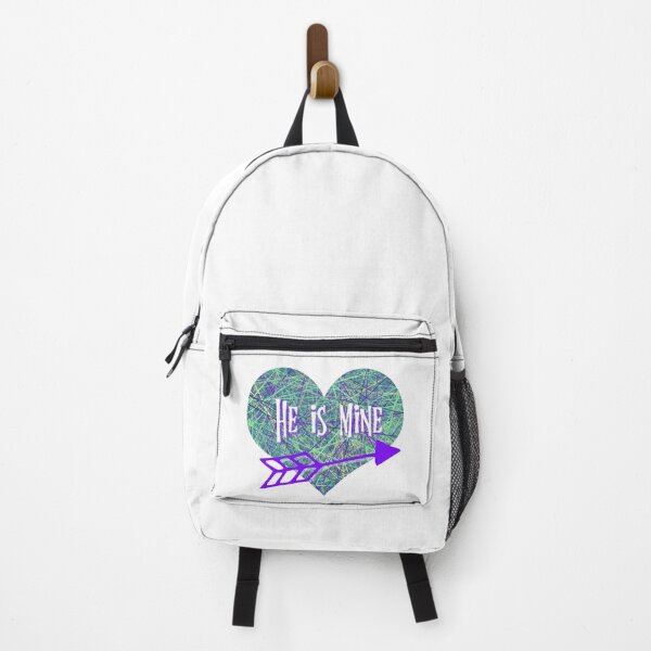 Item preview, He is Mine Valentine’s Day abstract Purple Heart with arrow designed and sold by AMSonArt.