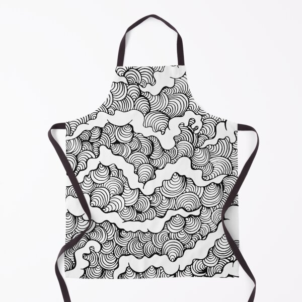 Item preview, Abstract black and white wave pattern designed and sold by MamSelle.