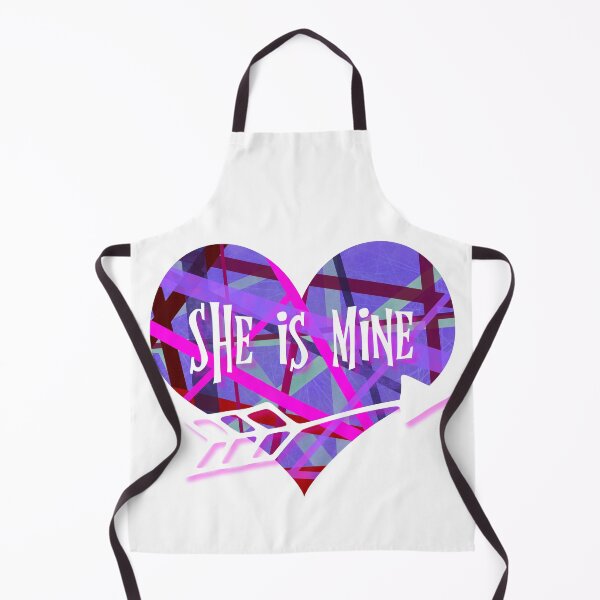 Item preview, She is Mine Valentine’s Day abstract Geometric Heart with arrow designed and sold by AMSonArt.