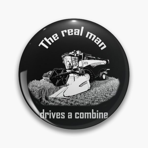 Item preview, The real man drives a combine simple design designed and sold by marosi.