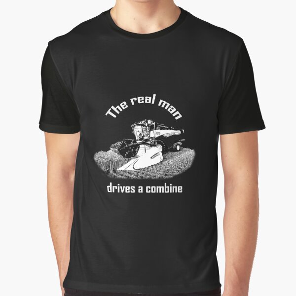 Item preview, The real man drives a combine simple design designed and sold by marosi.