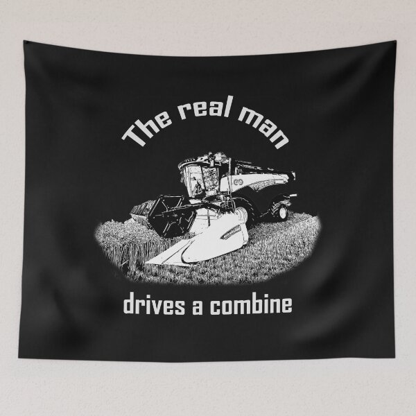 Item preview, The real man drives a combine simple design designed and sold by marosi.