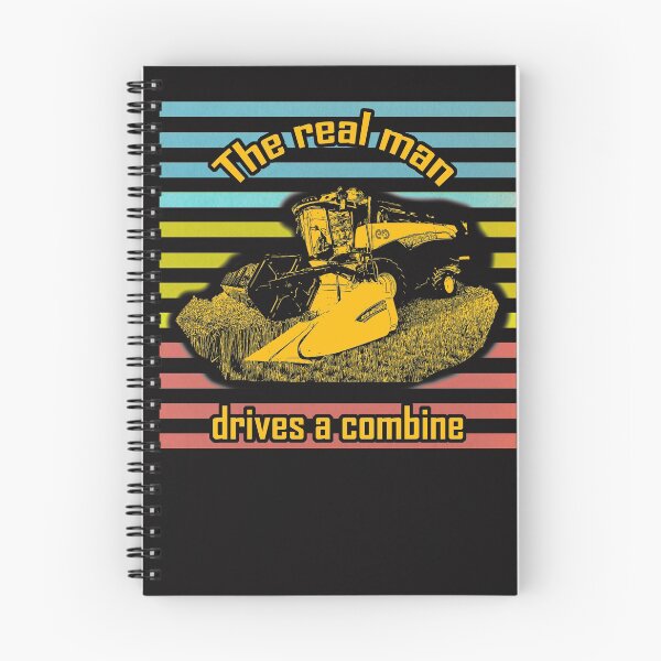 Item preview, The real man drives a combine retro simple design designed and sold by marosi.