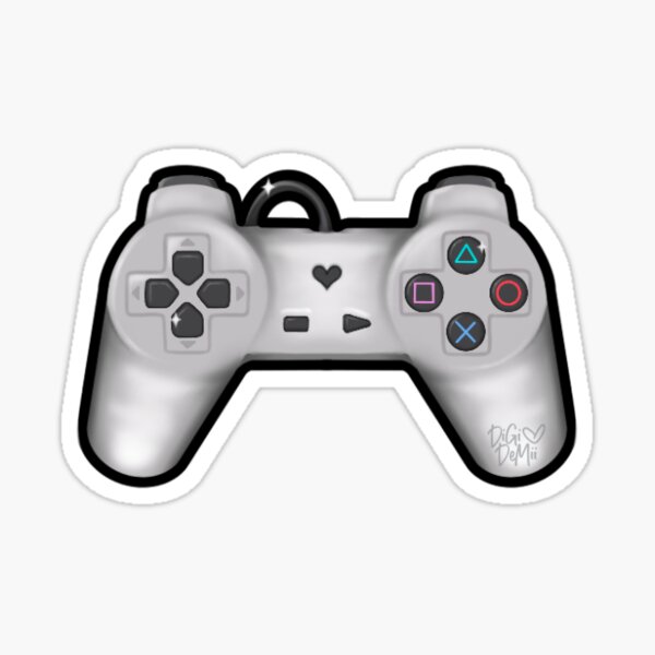 Vista previa del artículo con la obra «PS1 | Controlador de juegos», diseñado y vendido por DigiDemii.