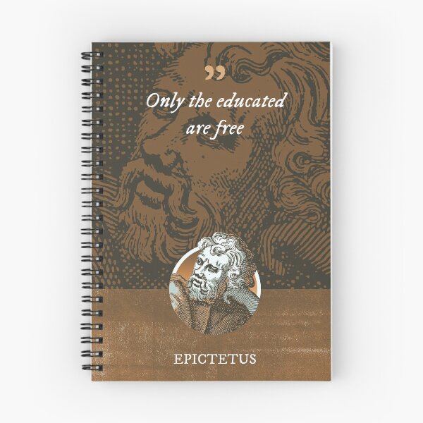 Item preview, Epictetus - Only the educated are free designed and sold by Syahrasi.